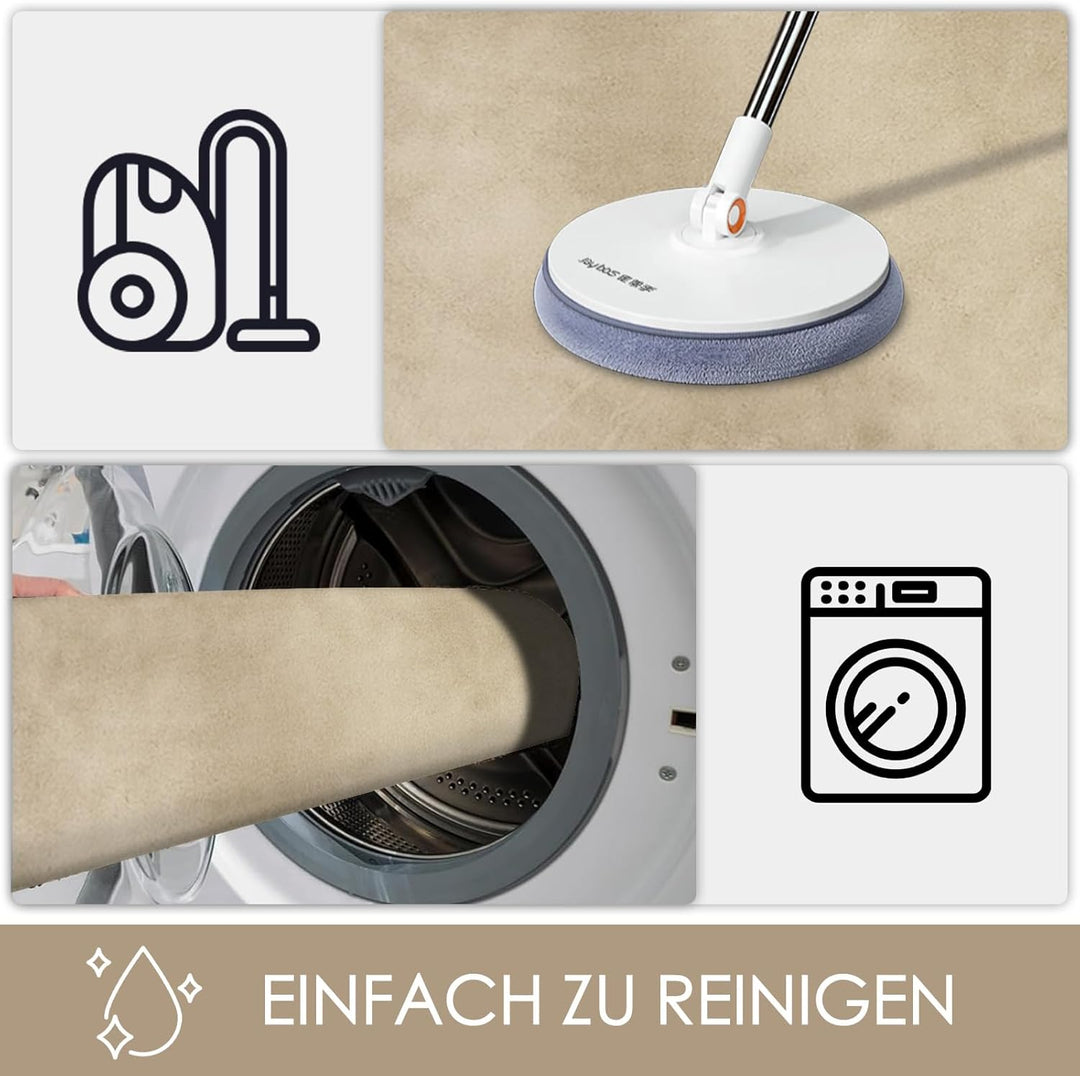 Fussmatte Beige 80x120 – Waschbare Türmatte Innen rutschfest mit TPE – Grosse Sauberlaufmatte Hausti
