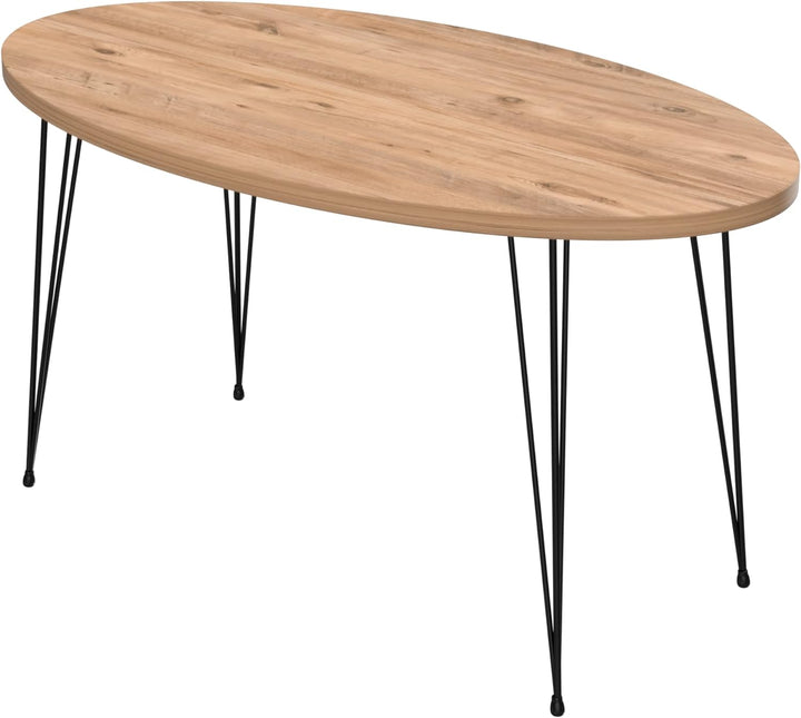[en.casa] Couchtisch Skævinge Beistelltisch 43 x 90 x 50 cm Kaffeetisch aus Spanplatte und Metall So