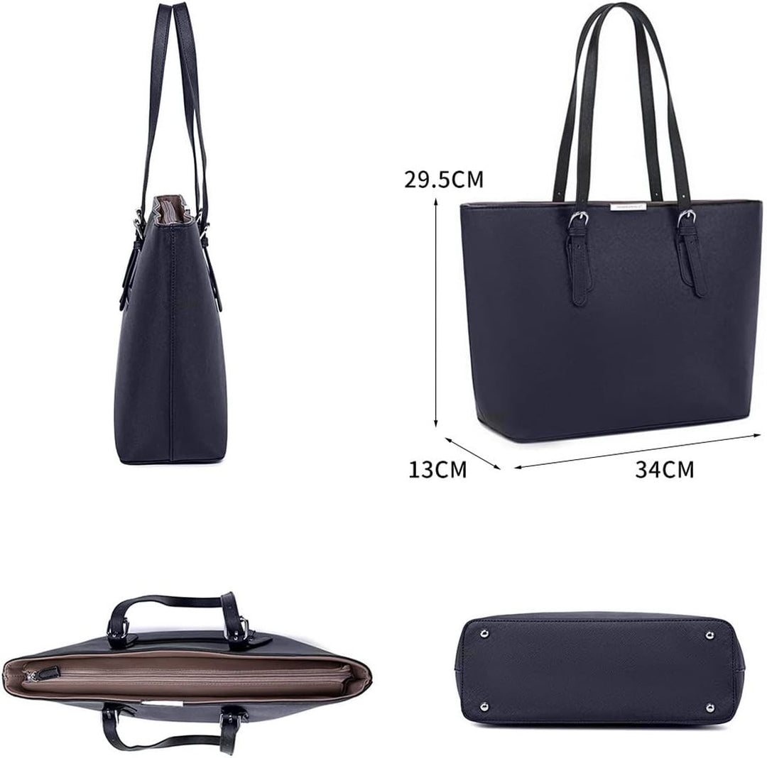 David Jones - Damen Shopper Handtasche - Frau Henkeltasche Grosse Tote PU Leder - Tasche Schultertas
