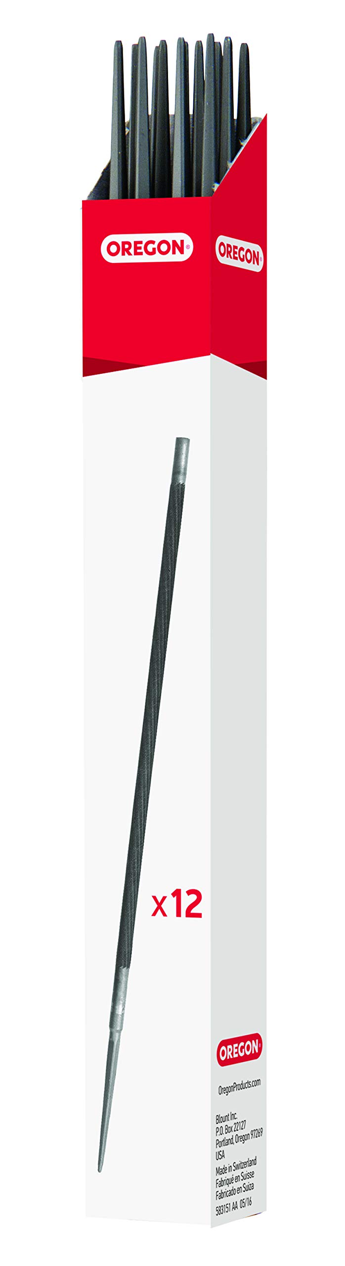 Oregon Ronde Kettingzaagvijlen, 12 x 4,5mm (11/64") Kettingzaag Vijlen, Handmatig Kettingzaag Slijpe