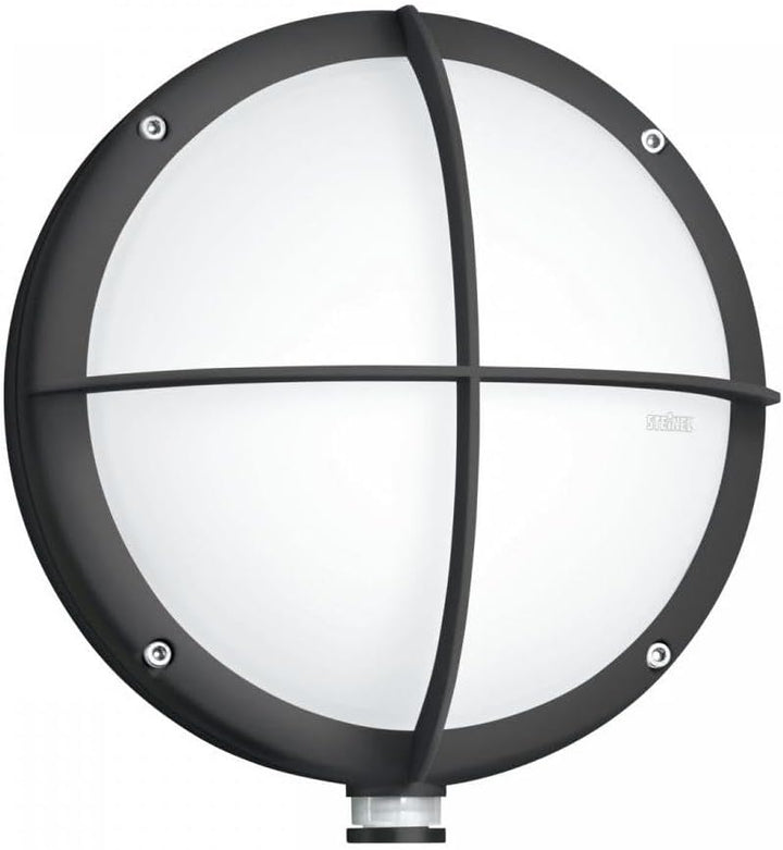 Steinel Aussenleuchte L 331 S, 8,4 W Wandleuchte, 360° Bewegungsmelder, 7 m Reichweite, schlagfest,