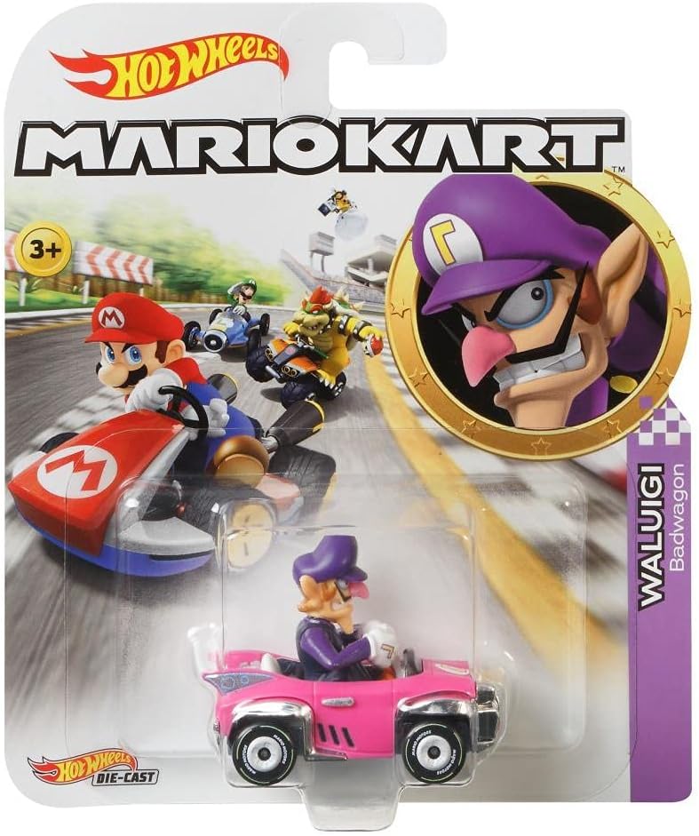 Hot Wheels Mario Kart Waluigi