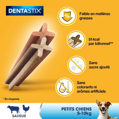 Pedigree Dentastix Daily Oral Care Kaustäbchen für kleine Hunde, für eine gute Mundhygiene, 10 Packu