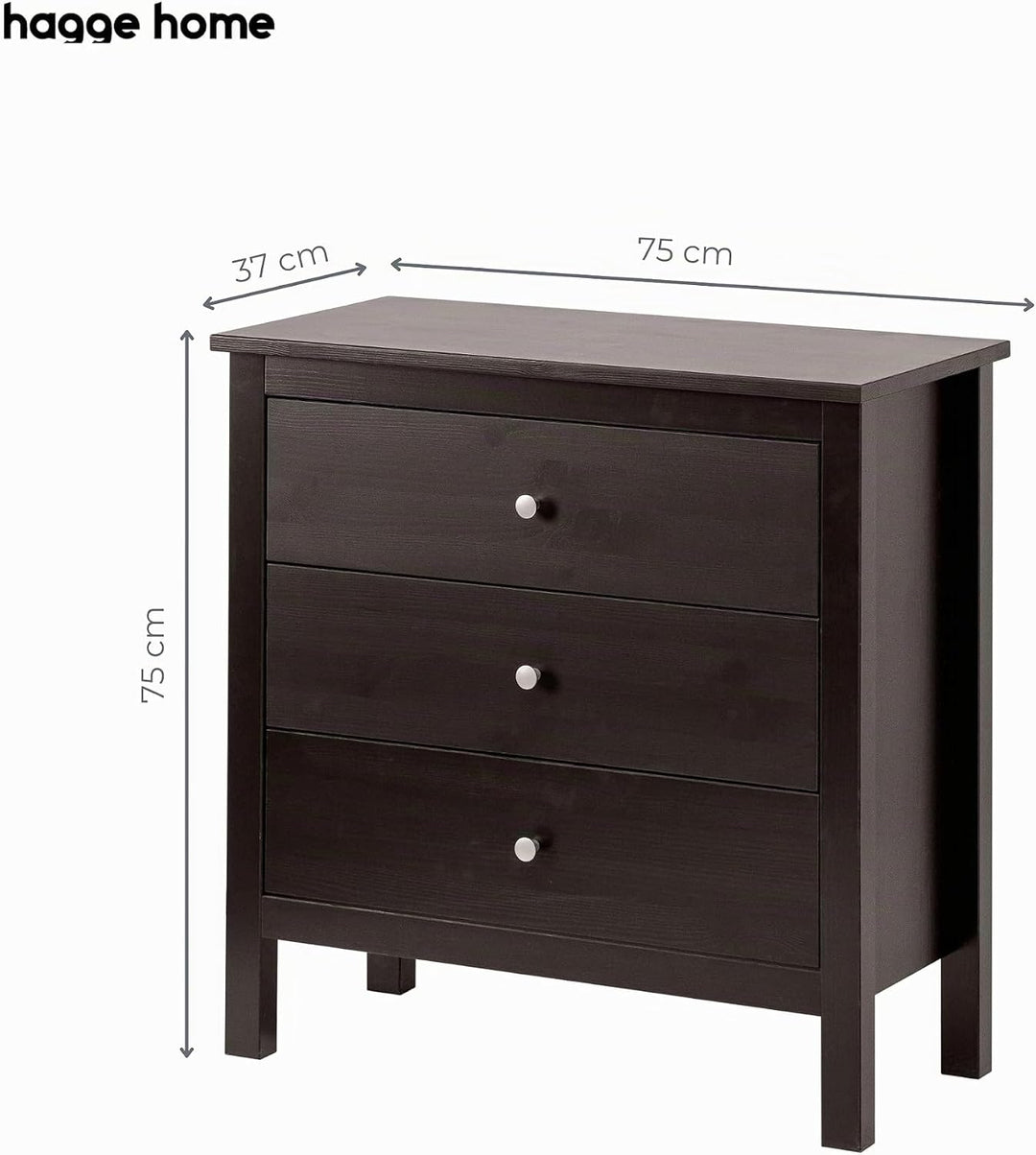 hagge home Chest of Drawers (Schwarz), Schwarz