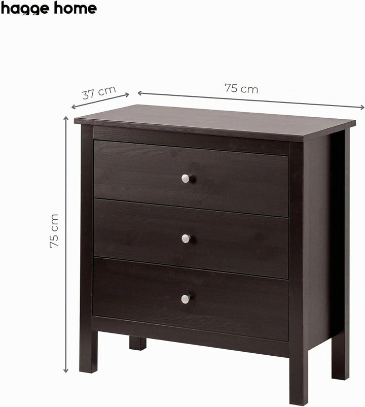 hagge home Chest of Drawers (Schwarz), Schwarz