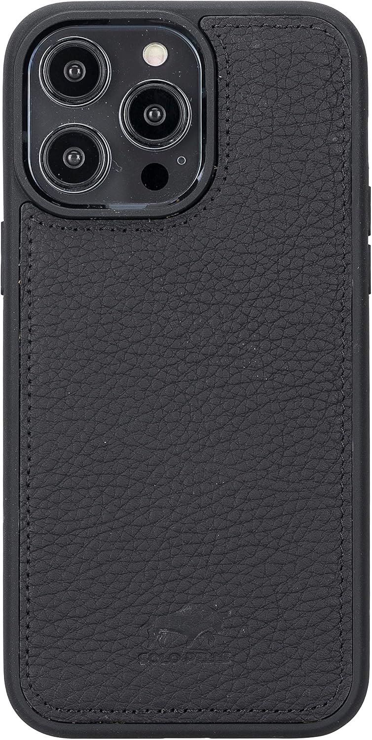 Solo Pelle Lederhülle kompatibel für iPhone 14 Pro Max in 6.7 Zoll abnehmbare Hülle (2in1) inkl. Kar