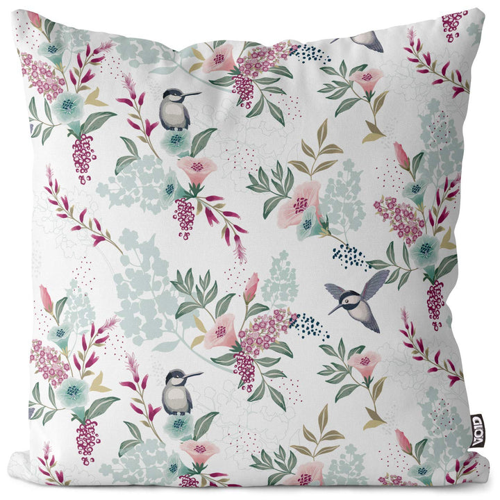 VOID Kolibri Blumen Kissenbezug Kissenhülle Sofakissen Kissen Deko Outdoor-Kissen Dekokissen, Kissen