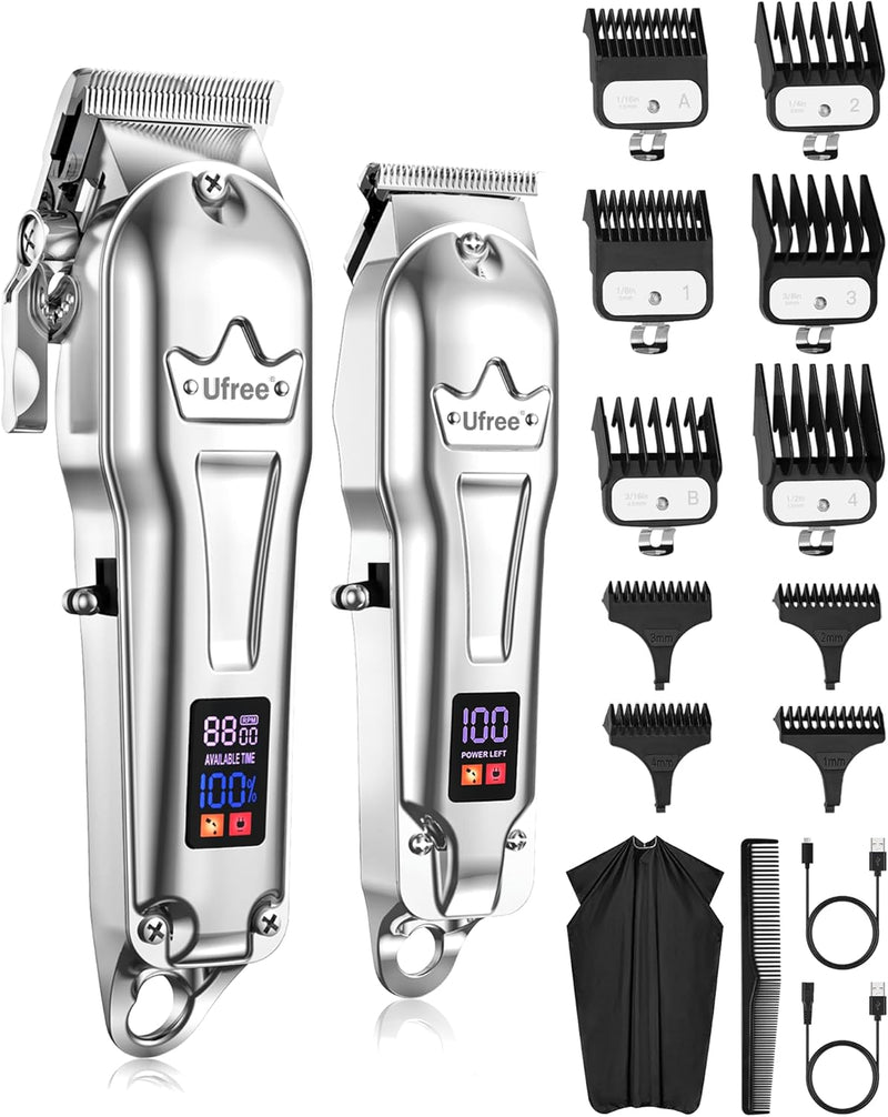 Ufree Haarschneidemaschine für Männer Barber Clippers Set Clippers zum Haarschneiden Haarschneidemas