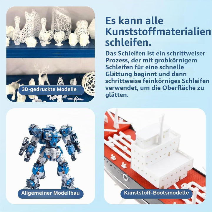 stedi Schleifschwamm für Modell Gundam Building, 3 mm Hobby-Modellwerkzeuge, Handschleifblock, wasse