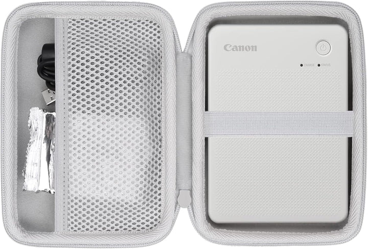 co2CREA Hart Tasche für Canon SELPHY Square QX10 /QX20 Fotodrucker Case Etui Tragetasche Weiss, Weis