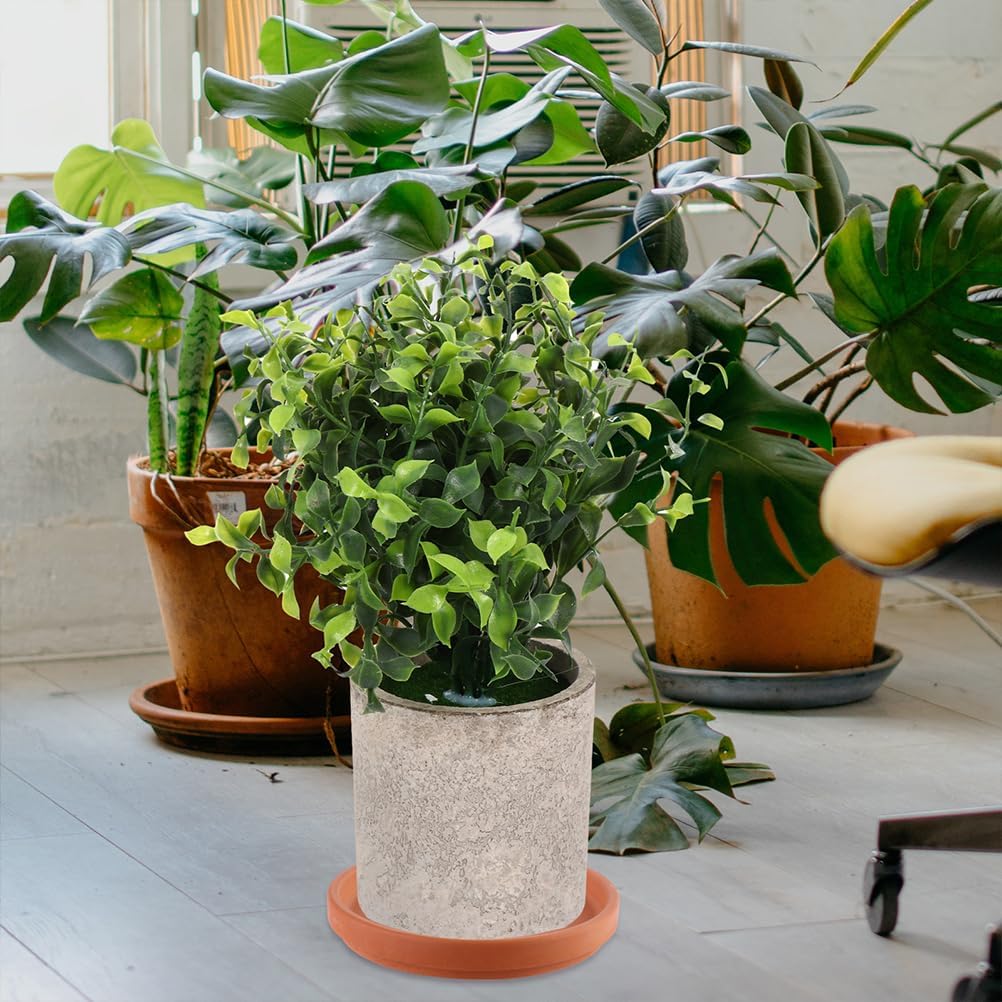 UPKOCH 5 Stücke Ton Blumentopf Untersetzer Terracotta Runde Pflanzentopf Untertasse Terrakotta Pflan