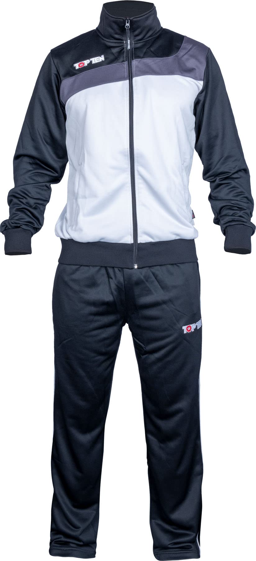TOP TEN Fitnessanzug „Sporty“ Schwarz - Silber 164, Schwarz - Silber 164
