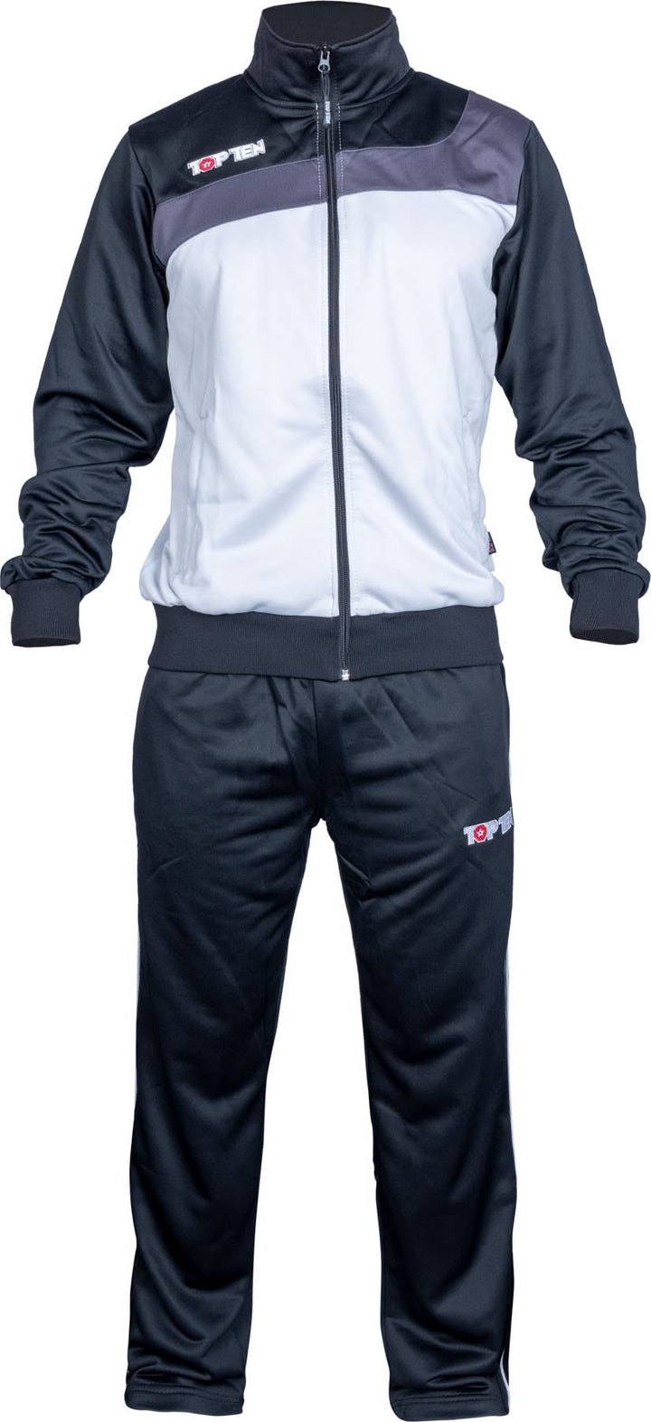 TOP TEN Fitnessanzug „Sporty“ Schwarz - Silber 164, Schwarz - Silber 164