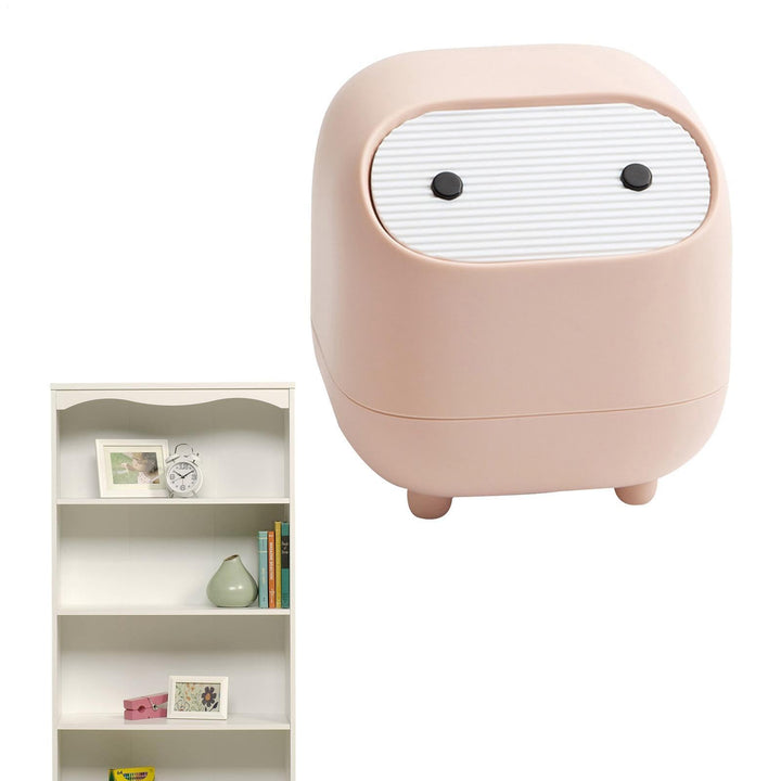 16.5×16.5×17cm Desktop Mülleimer, TischmüLleimer, Schreibtisch Mit Deckel, Tisch, Cartoon Für Arbeit