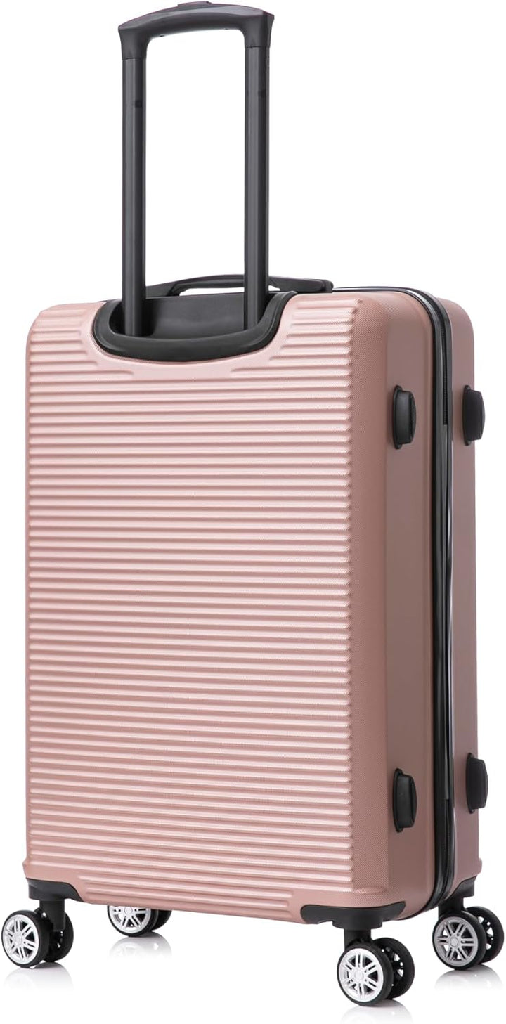 CELIMS - Mittlerer Koffer Weiss, Hartschale mit 4 Rollen, leicht, Aufgabegepäck 20 kg, 65 cm | Integ