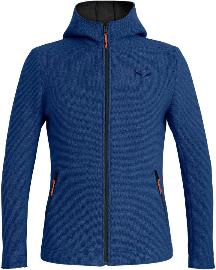 Salewa Women Sarner Full-Zip Hoody Jacke Softshelljacke Strickjacke, Blue Dephts/0910