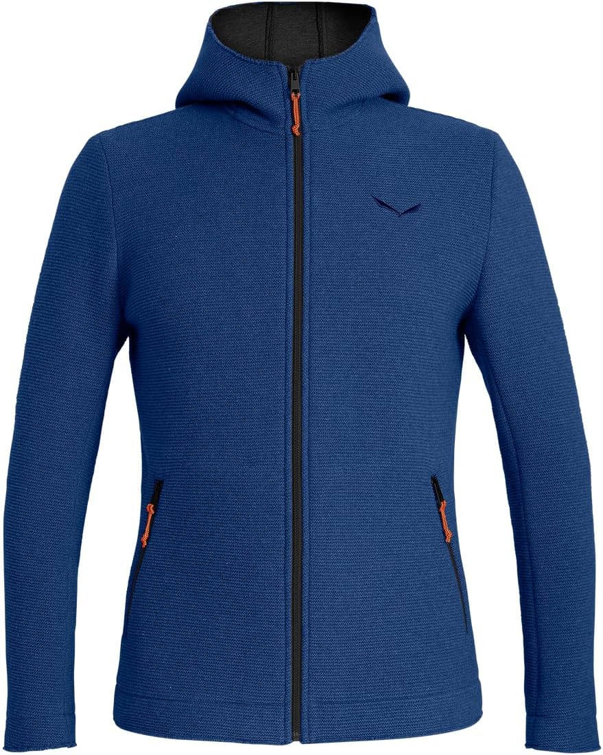 Salewa Women Sarner Full-Zip Hoody Jacke Softshelljacke Strickjacke XL Blue Dephts/0910, XL Blue Dep