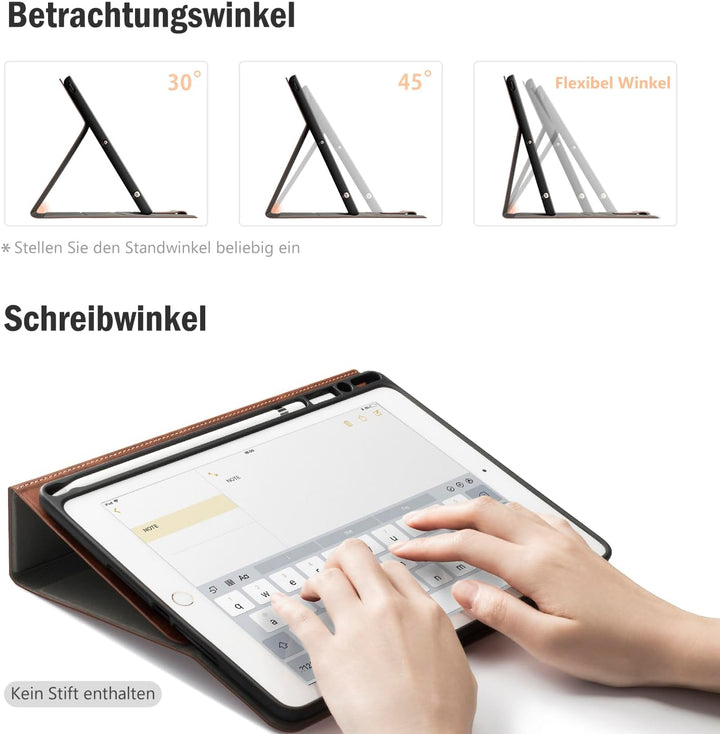 Antbox Hülle für iPad Air 3 2019 10.5 Zoll/iPad Pro 10.5 2017 mit Apple Pencil Halter Auto Schlaf/Wa