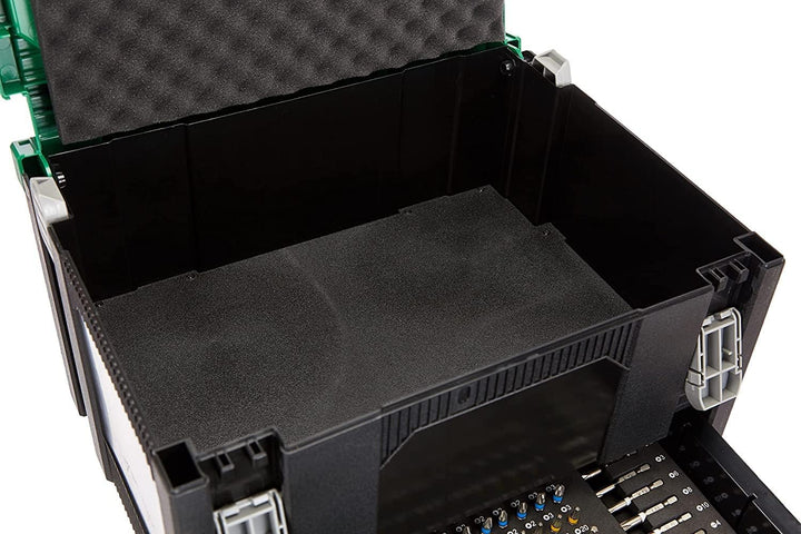 HIKOKI 40030037 Hit System Case mit 100tlg. Zubehör, Grün