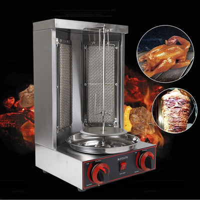 Donened - Dönergrill für Zuhause, Elektrogrill für Döner, Gyros, Hähnchen, Vertikaler Edelstahl Gril