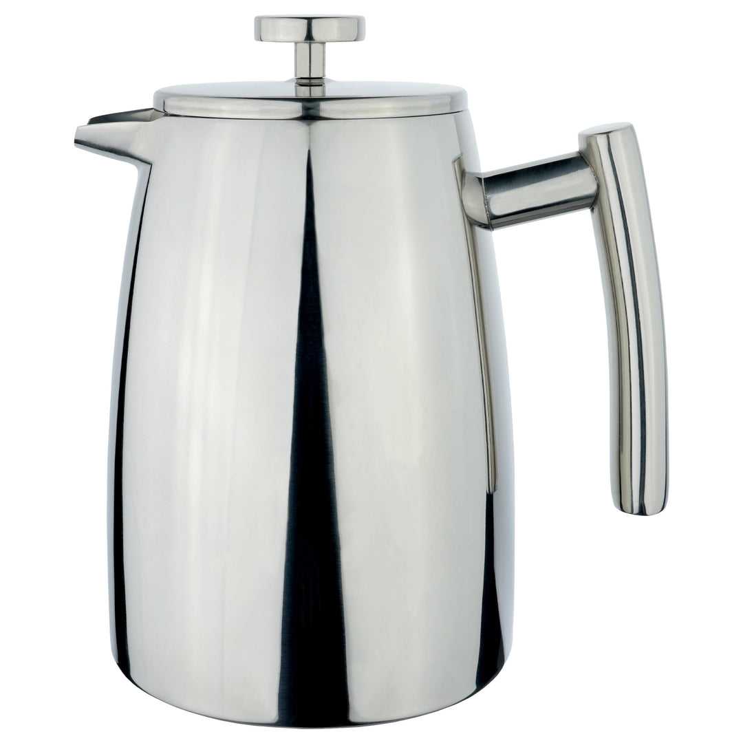 Café Stål Belmont Doppelwandiger Kaffeebereiter aus hochwertigem 18/10 Edelstahl – 8 Mokktassen, 1L,