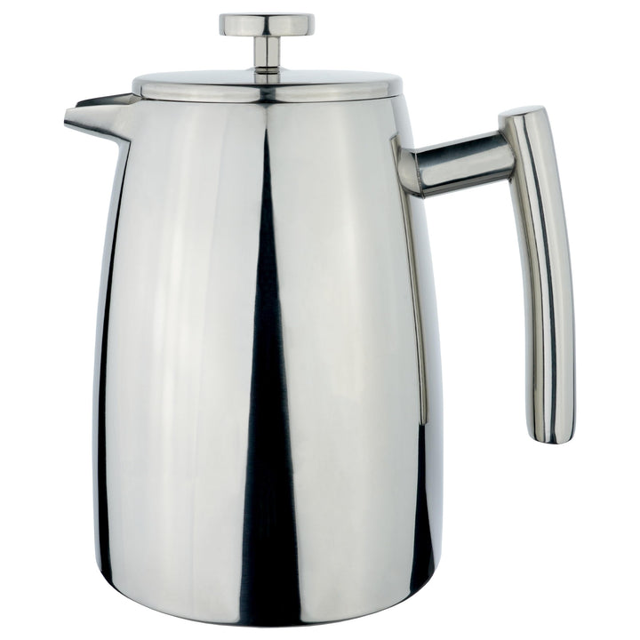 Café Stål Belmont Doppelwandiger Kaffeebereiter aus hochwertigem 18/10 Edelstahl – 8 Mokktassen, 1L,