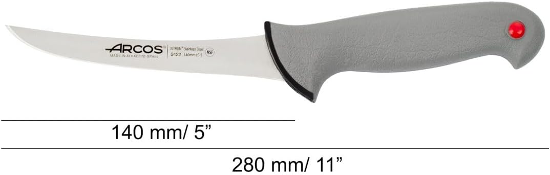 Arcos Ausbeinmesser mit Nitrum Edelstahlklinge 140 mm - Professionelles Messer zum Entbeinen von Fle