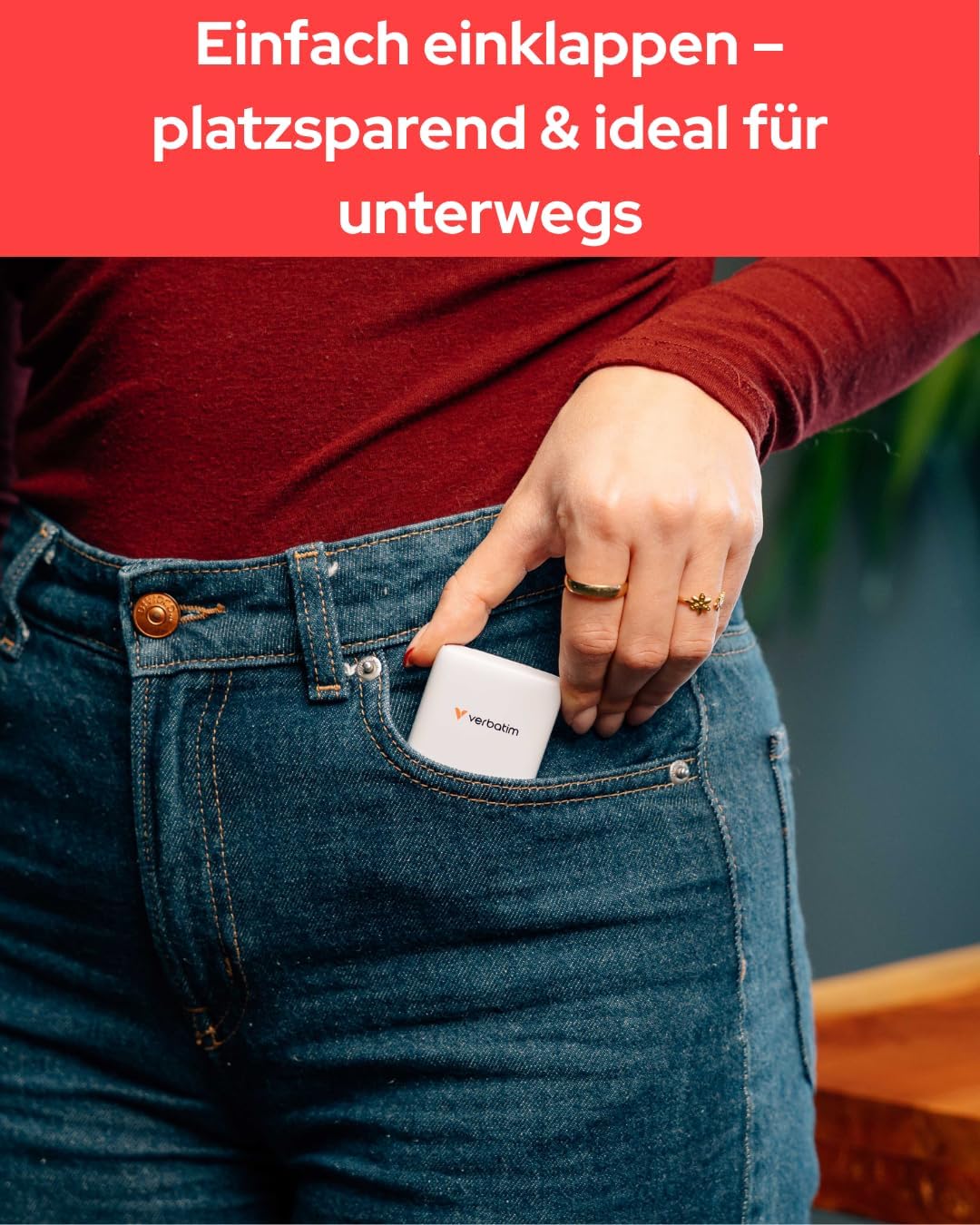 Verbatim 65W GaN Ladegerät Fold&