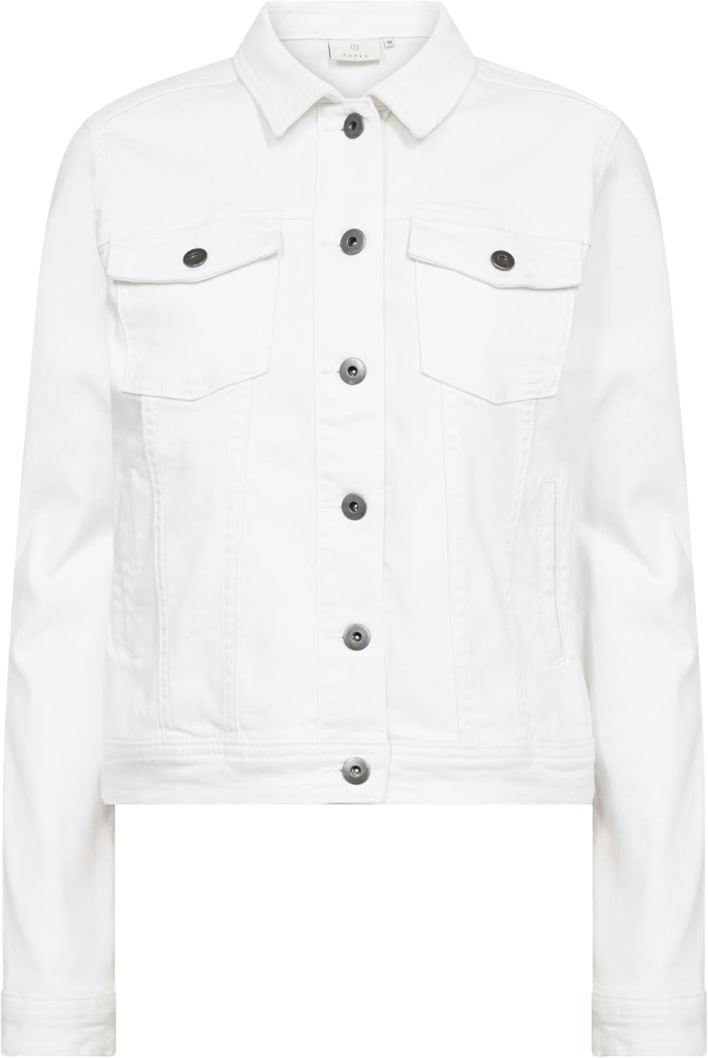 KAFFE Jacke KAzelina Damen Jeansjacke Leichte Denim Übergangs Jacke 34 Chalk, 34 Chalk