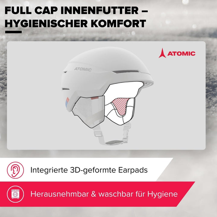 ATOMIC FOUR JR Skihelm für Kinder &amp; Jugendliche - Max. Sicherheit bei Aufprällen - Innovatives Belüf