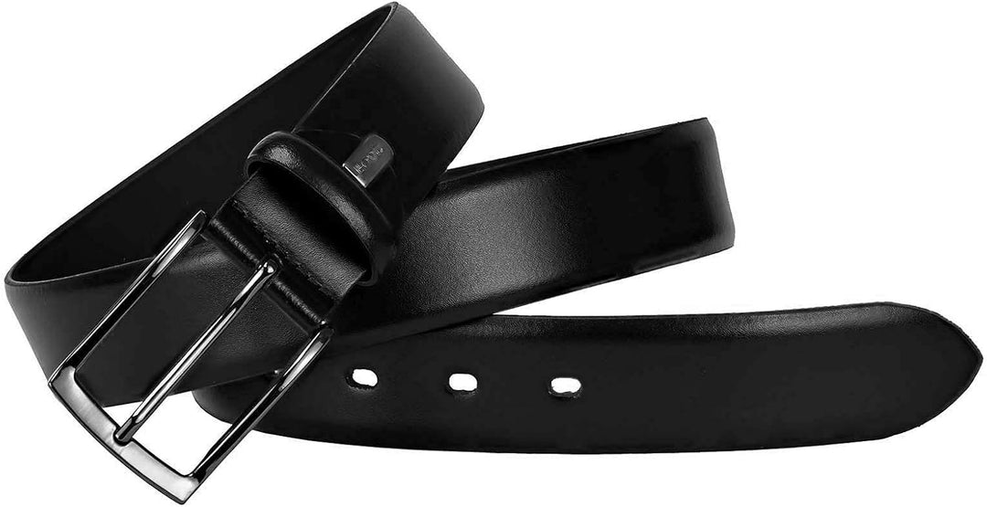 LLOYD-Herren-Ledergürtel 35 mm dkl.Schliesse Schwarz 90, Schwarz 90