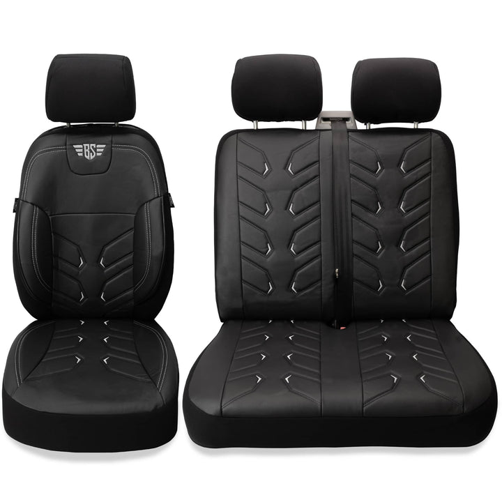 BREMER SITZBEZÜGE Schonbezüge für VW T5 T6 T6.1 Caravelle TR222 TR222 - Schwarz T5 T6 T6.1 Caravelle