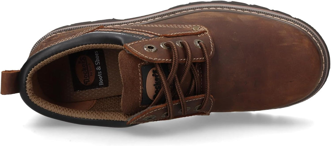 Dockers by Gerli Herren Low-Top Sneaker, Männer Schnürschuhe,wasserabweisend 41 EU Desert 460, 41 EU