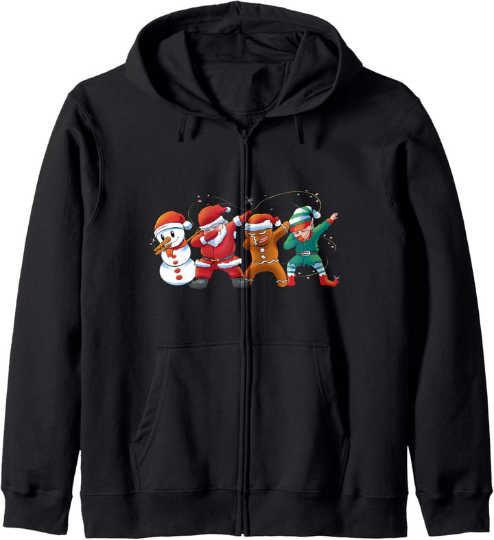 Dabbing Weihnachtsmann Santa Elf Weihnachten Kapuzenjacke
