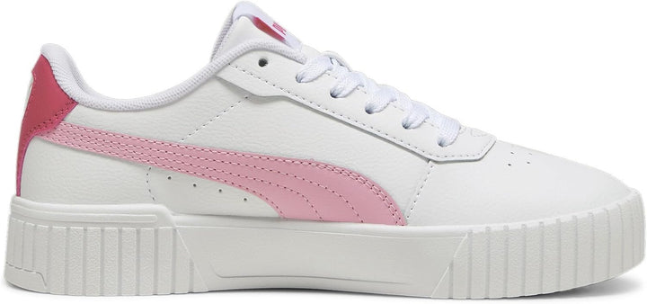 PUMA Mädchen Carina 2.0 Jr Sneaker 37.5 EU Puma White Pink Lilac Puma White, 37.5 EU Puma White Pink