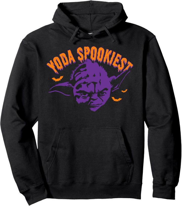 Star Wars Halloween Purple Yoda Spookiest Pullover Hoodie