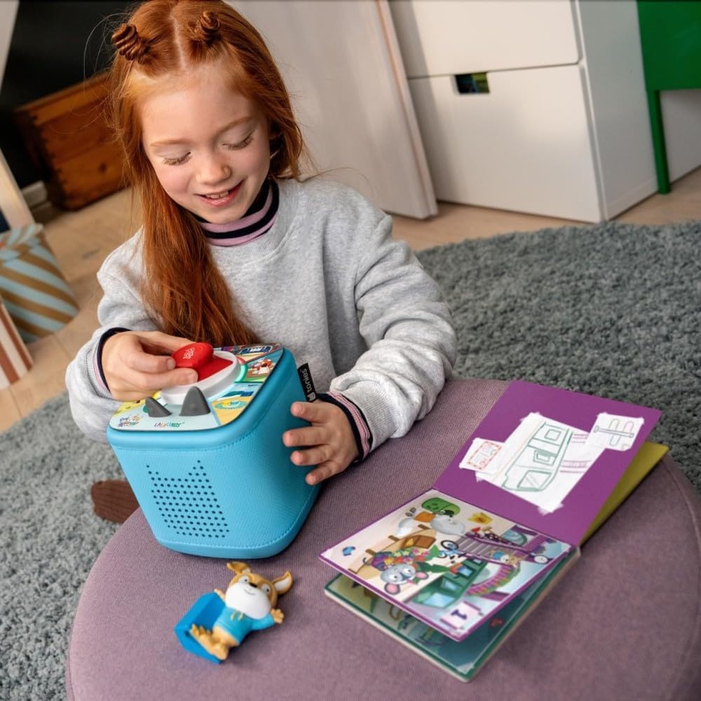 tonies Toniebox 2 Tonieplay Bundle Incl. 1 Tonieplay Spiel + Controller + Tonie: Lalalinos, Himmelbl