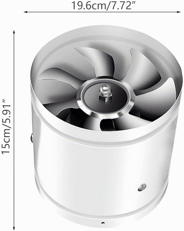 Abluftventilator 200mm Inline Rohrventilator, 1000m³/h Abluft Zuluft Rohrlüfter Industrielüfter Ener