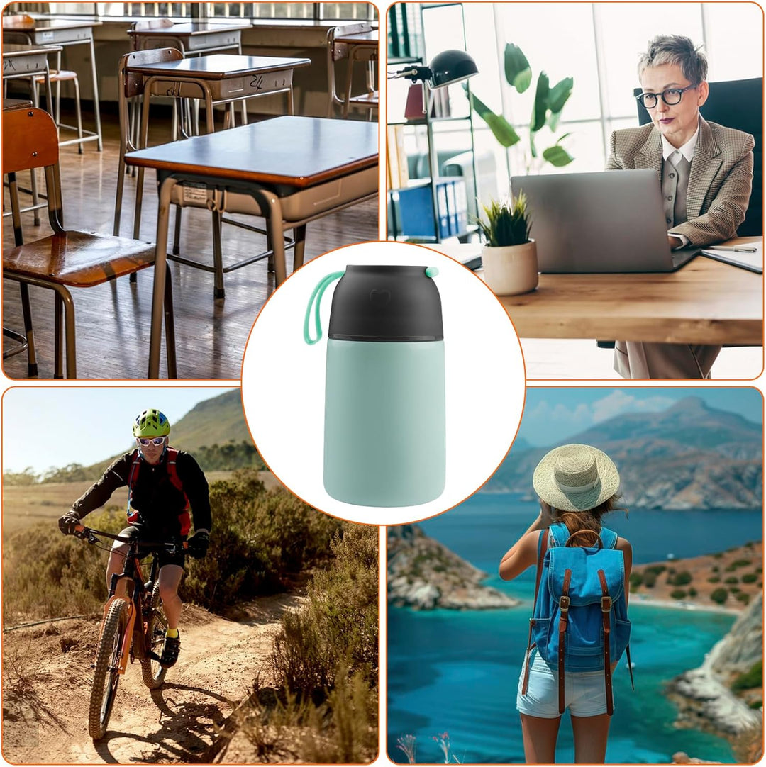 Thermobehälter für Essen 650ml, Edelstahl Warmhaltebehälter Speisegefäss, Lunchbox, Suppenbehälter A