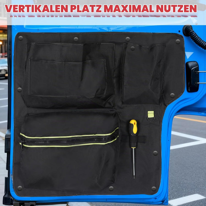 Scheunentor-Aufbewahrungsorganizer kompatibel mit VW T4 1990-2003, 2 Pcs Scheunentür Lagerorganisato