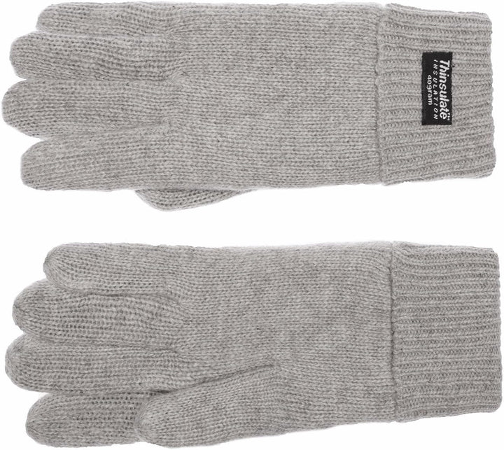 EEM Damen Strickhandschuhe, weiche Wolle, Thinsulate Thermofutter L-XL Grau Melange, L-XL Grau Melan