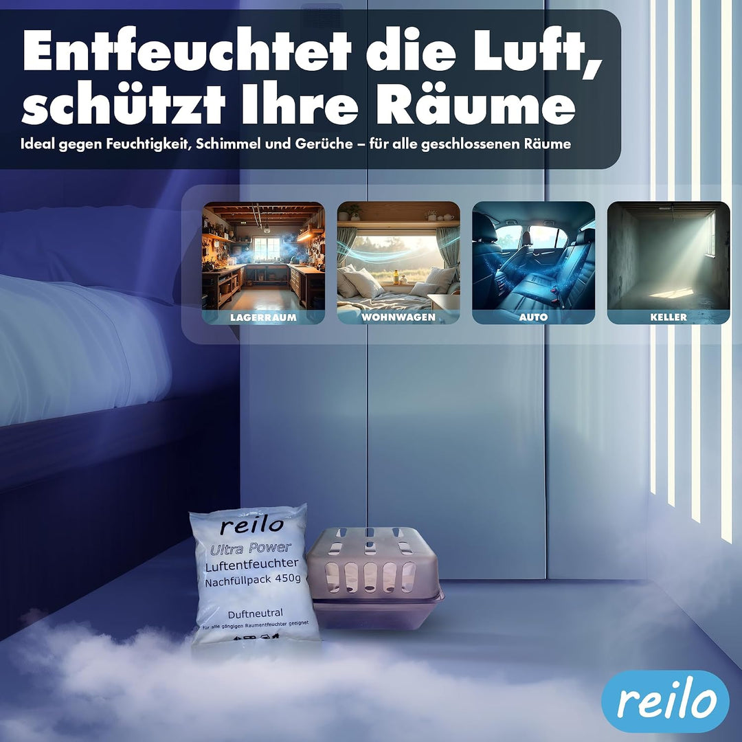 30x 450g Ultra Power Luftentfeuchter Granulat, Raumluftentfeuchter im Vliesbeutel, Nachfüllpacks für