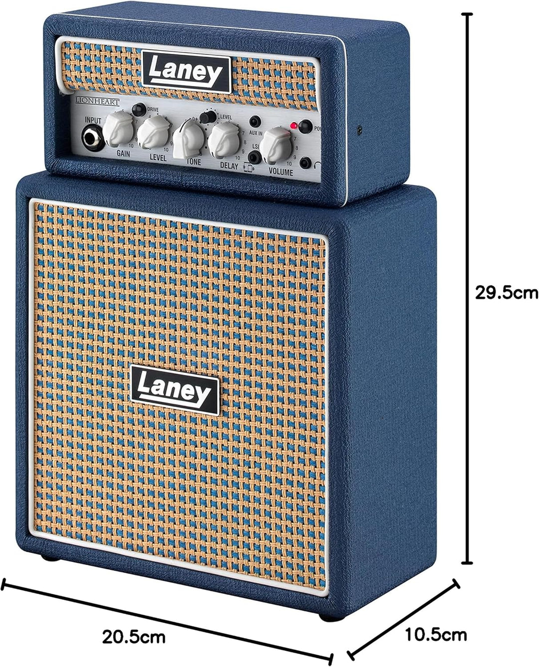 Laney MINISTACK - Batteriebetriebene Gitarren Amp mit Smartphone-Schnittstelle - Lionheart Edition L