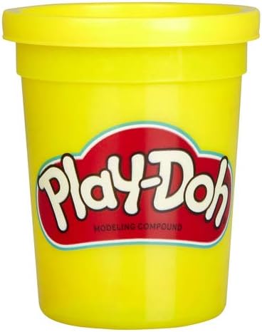 Play-Doh 12er-Pack mit gelber Spielknete, 112g-Dosen in recycelbarer Verpackung, Knete für fantasiev