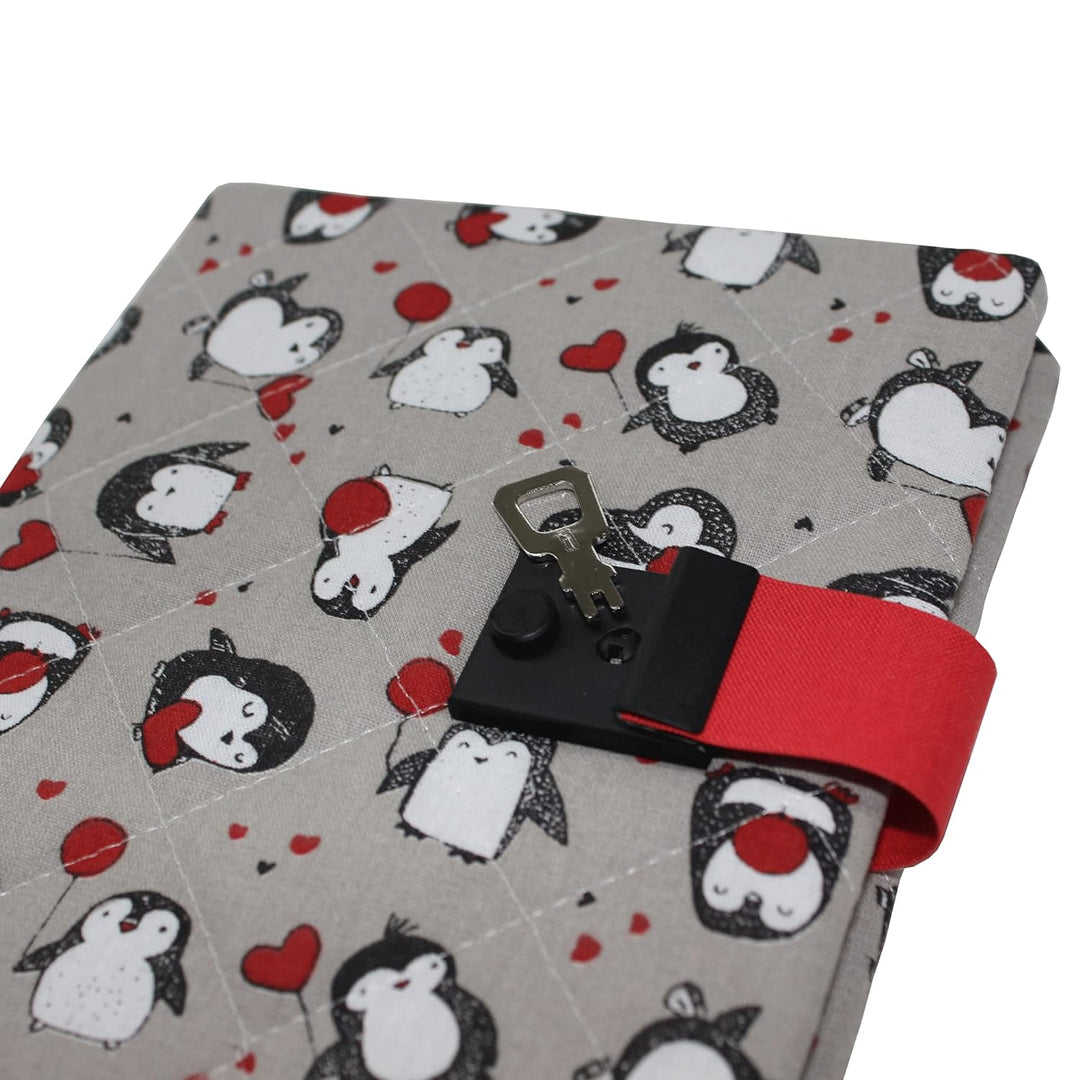 Tagebuch mit Schloss Pinguin