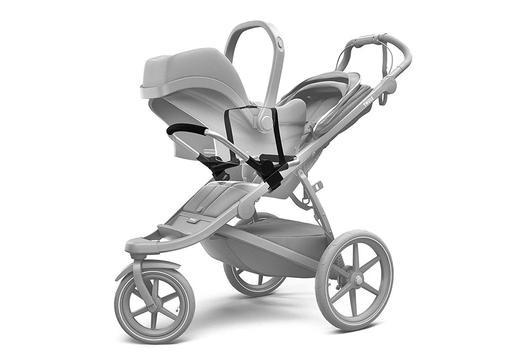 Thule Infant Child seat Adaptor for Glide Series Black/Silver Gray, Black/Silver Gray