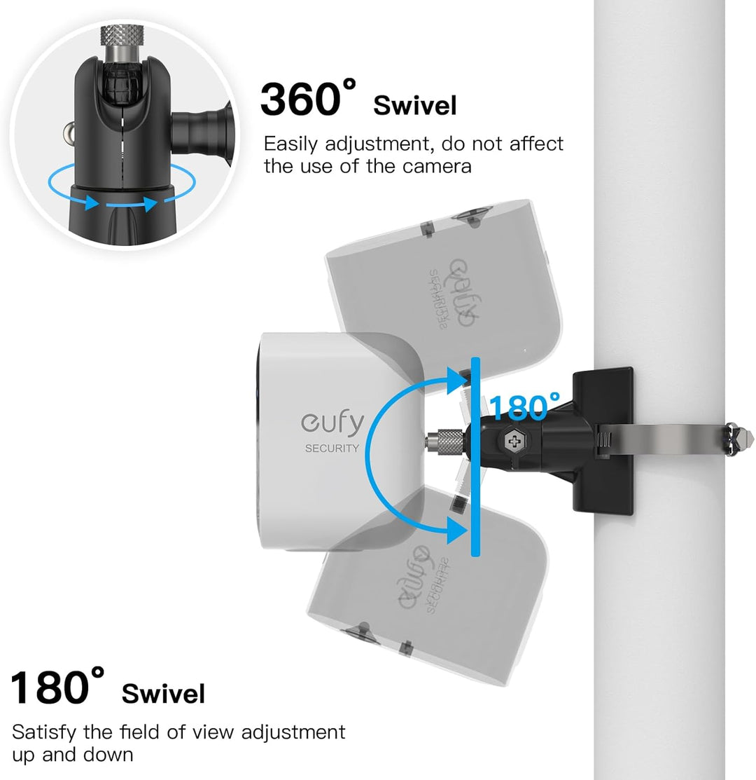 Universelle Masthalterung für Arlo Pro 4 Arlo Pro 3 Arlo Pro 2 eufyCam 2C/2C Pro/3/3C eufyCam 1 und