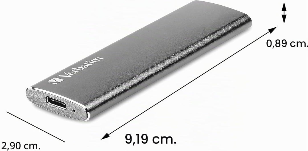 Verbatim Vx500 externes SSD-Laufwerk 120 GB, mit USB 3.1 Gen 2, externer Speicher für superschnellen