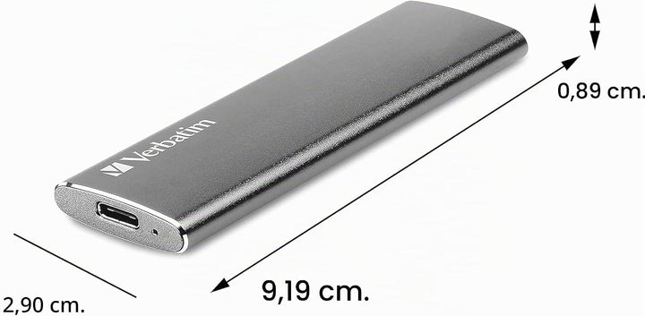 Verbatim Vx500 externes SSD-Laufwerk 120 GB, mit USB 3.1 Gen 2, externer Speicher für superschnellen