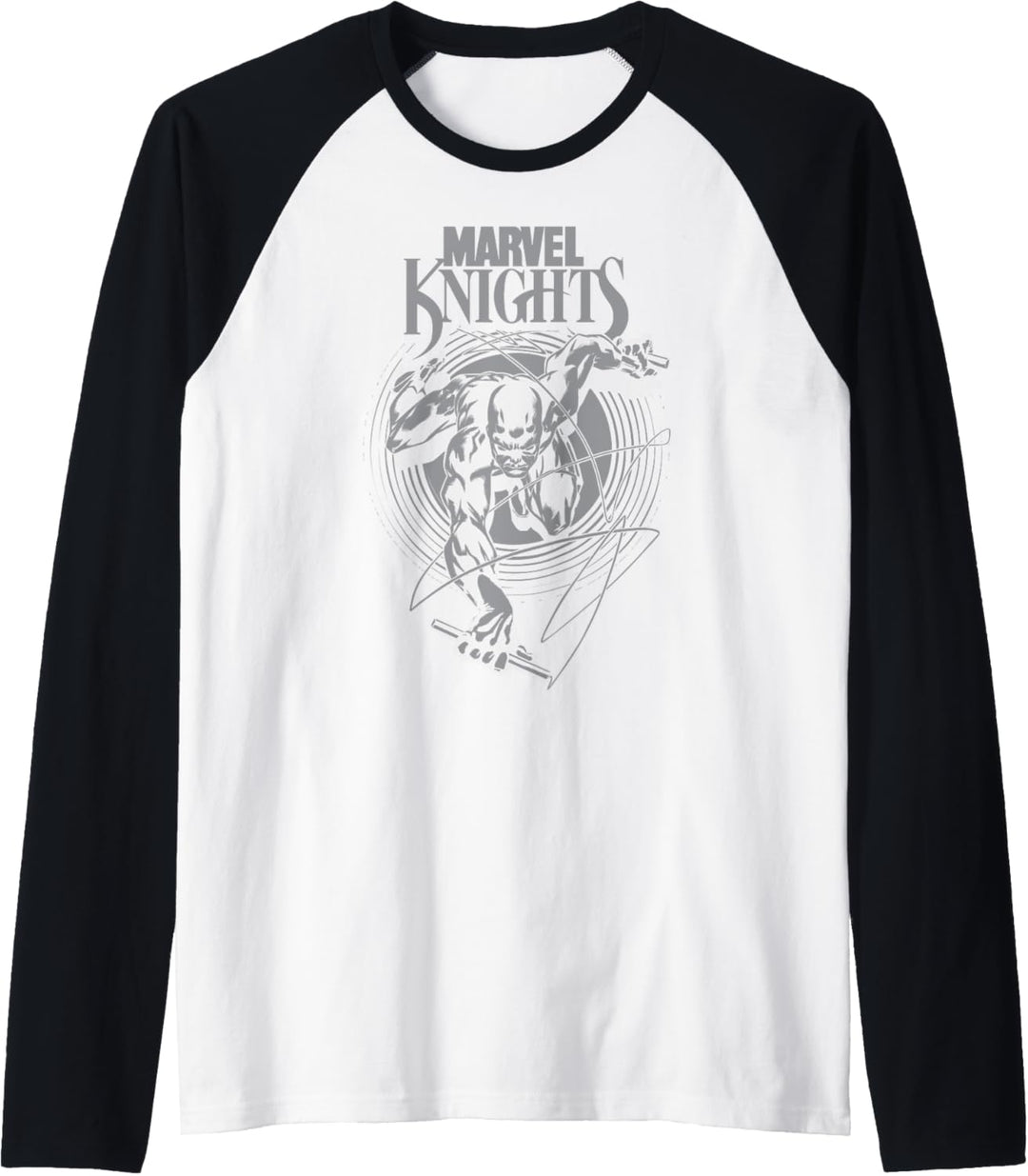 Marvel Knights Daredevil Tonal Action Shot Logo Raglan